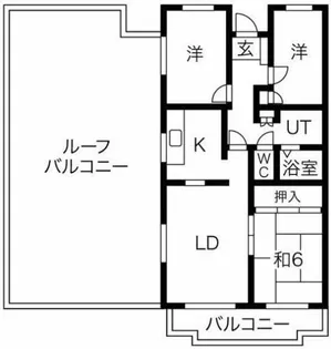 レジデンス福島【4階】の間取り