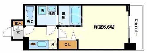 エスリード阿波座レジデンス【2階】の間取り