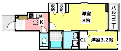 モデッサフェリーチェ【1階】の間取り
