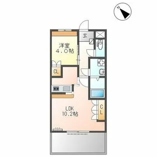 アイレス西尾【1階】の間取り