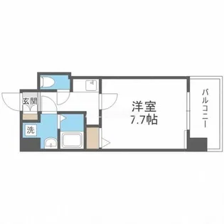S-RESIDENCE緑橋駅前【8階】の間取り