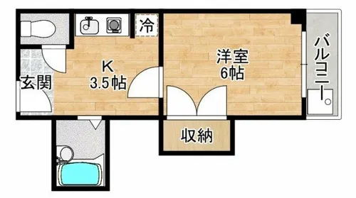 大阪府箕面市稲1丁目【マンション】の間取り