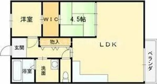 帝塚山セントポリア【6階】の間取り