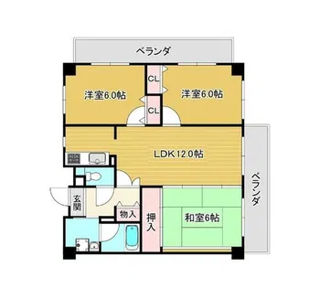 アビタシオン橋本I【3階】の間取り