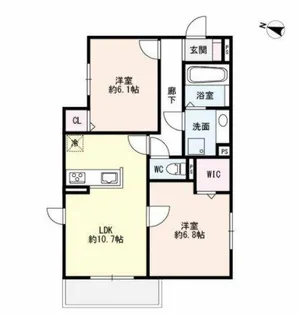 ペルチェ【1階】の間取り