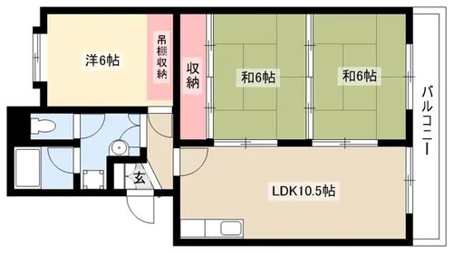 ビューラー牧の里【306号室】の間取り
