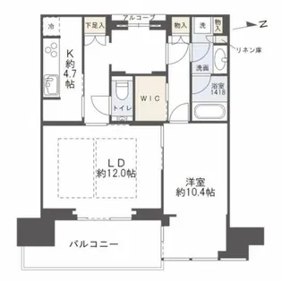 グラングリーン大阪THE NORTH RESIDENCE【37階】の間取り