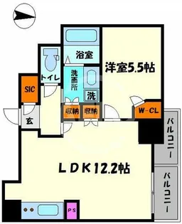 ブランズ大阪松屋町【7階】の間取り