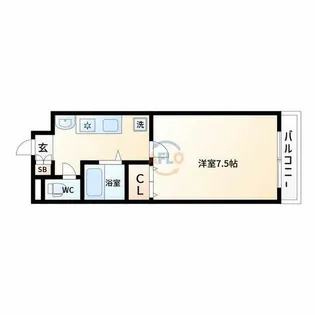 クリスタルベイ【5階】の間取り
