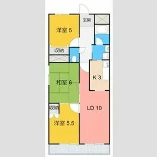 第2グランドビル永吉【405号室】の間取り