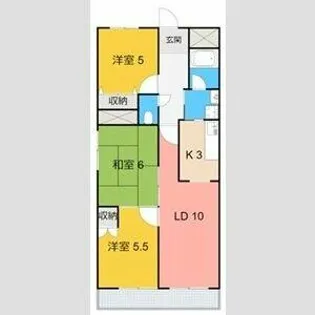 第2グランドビル永吉【405号室】の間取り
