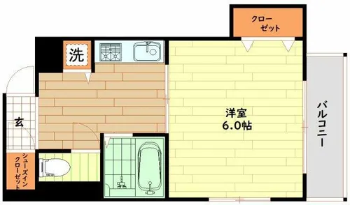 大阪府大阪市西区江戸堀3丁目【マンション】の間取り