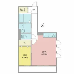 レジデンス神領【3階】の間取り