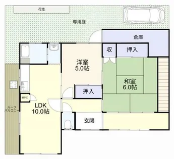 福岡県北九州市小倉南区東貫1丁目【一戸建】の間取り