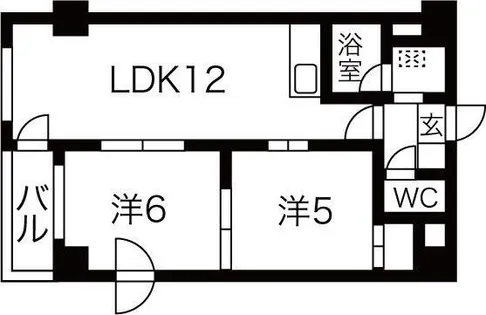 琴似2・7ビル【3階】の間取り