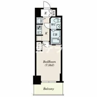 S-RESIDENCE神戸磯上通【9階】の間取り