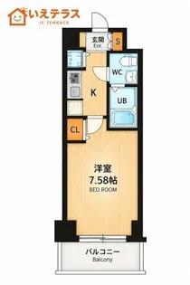 S-RESIDENCE神戸磯上通【9階】の間取り