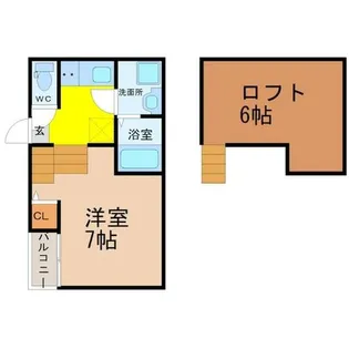 ネオメゾナ津賀田【1階】の間取り