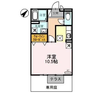 パークサイドヒロツグ【B201号室】の間取り