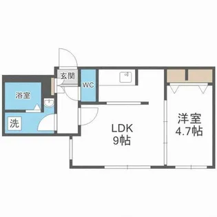 ミカーサN26【1階】の間取り