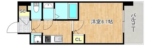 大阪府大阪市生野区巽北2丁目【マンション】の間取り