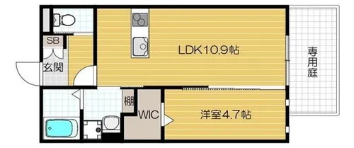 アザレア【1階】の間取り