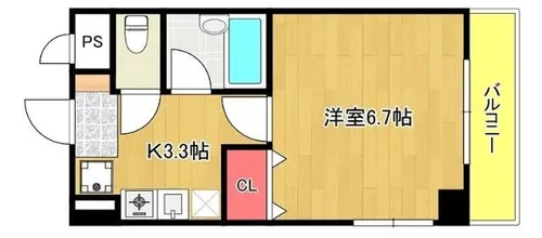 グランセピア【301号室】の間取り