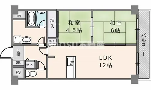グレイスコート【505号室】の間取り