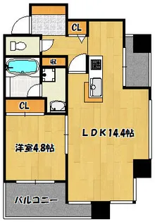 アーバネックス神戸水木通【10階】の間取り