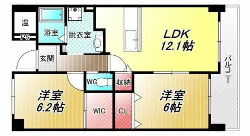 マルーン平野【5階】の間取り