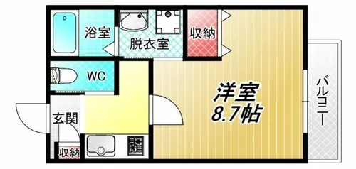 KTIレジデンス弥刀【1階】の間取り