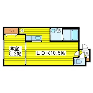 リージェントS札幌【4階】の間取り