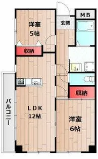 ラメール松江【3階】の間取り