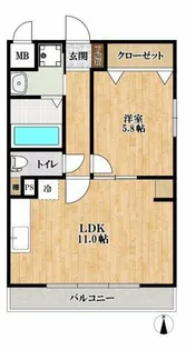 グランディール【1階】の間取り