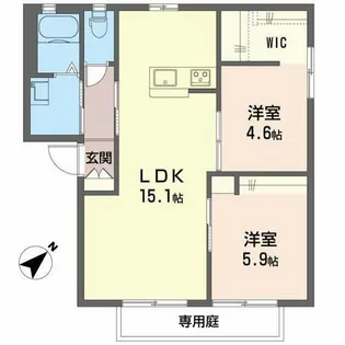 グランシード三ノ輪B【1階】の間取り