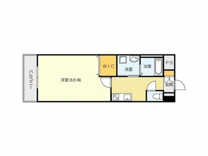 プランドール風の橋東【9階】の間取り