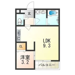 大阪府大阪市西淀川区佃3丁目【アパート】の間取り