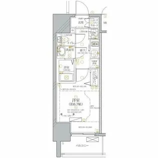 ディアレイシャス浅間町ステーションフロント【4階】の間取り