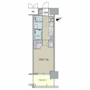パルティール八田【2階】の間取り