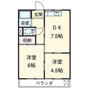 第一かがみビル【202号室】の間取り