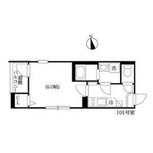 ハーモニーテラス大久手町【1階】の間取り