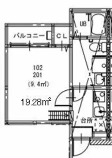 STAGE新瑞橋【1階】の間取り