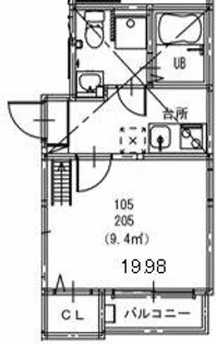 STAGE新瑞橋【2階】の間取り