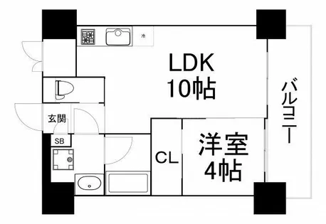 ノルデンハイム天満橋【5階】の間取り