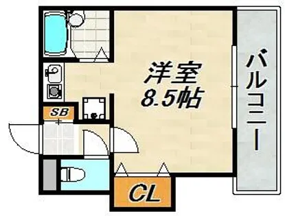 須磨浦SKYハイツ【2階】の間取り