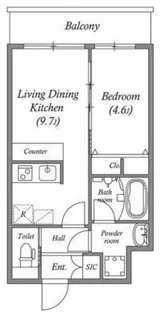 スプランディッド安土町【8階】の間取り