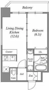 スプランディッド安土町【8階】の間取り