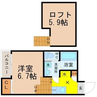 メイプルスクエア大宮【1階】の間取り
