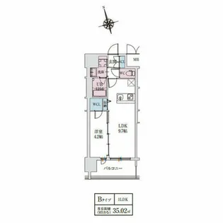 大阪府大阪市東淀川区西淡路1丁目【マンション】の間取り