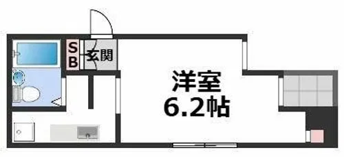 心斎橋SPOT21【6階】の間取り